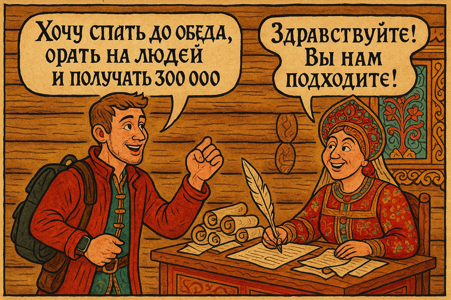 Вакансия барин/барыня в "Удивительную деревню Мандроги"